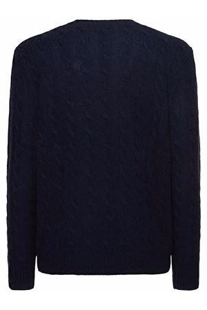 Navy blue wool-cashmere blend sweater RALPH LAUREN | 710876762002NAVY